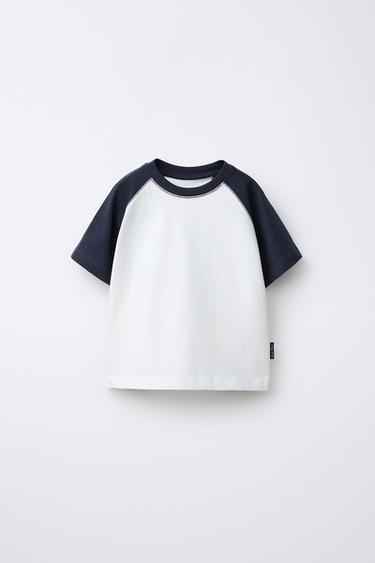 RAGLAN SLEEVE T-SHIRT - Blue by Zara - Image 0