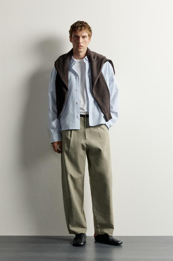 Zara BOXY-FIT SHIRT - Sky blue - Image 0
