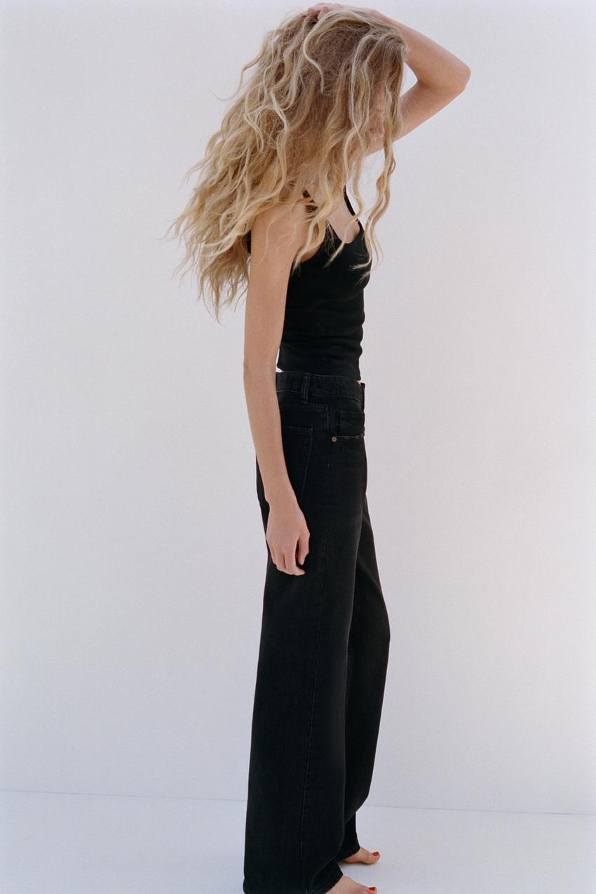 TRF WIDE-LEG FULL LENGTH MID-RISE JEANS