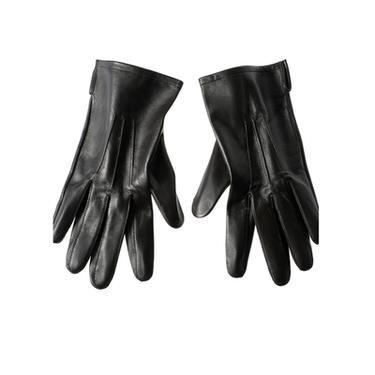 GUANTES PIEL COSTURAS - Marrón oscuro de Zara