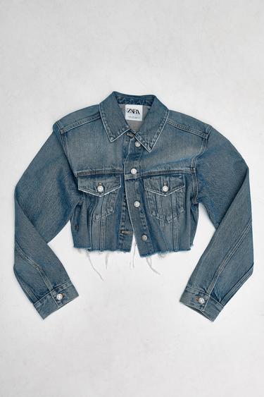 VESTE COURTE EN JEAN TRF - Bleu de Zara - Image 9