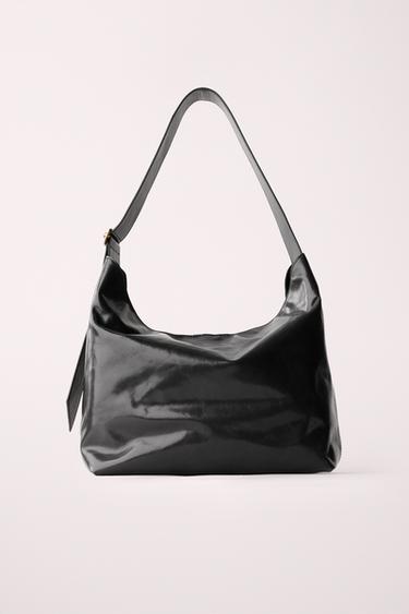 BOLSO DE HOMBRO PIEL CREATED BY CARAMEL LONDON X ZARA - Negro de Zara
