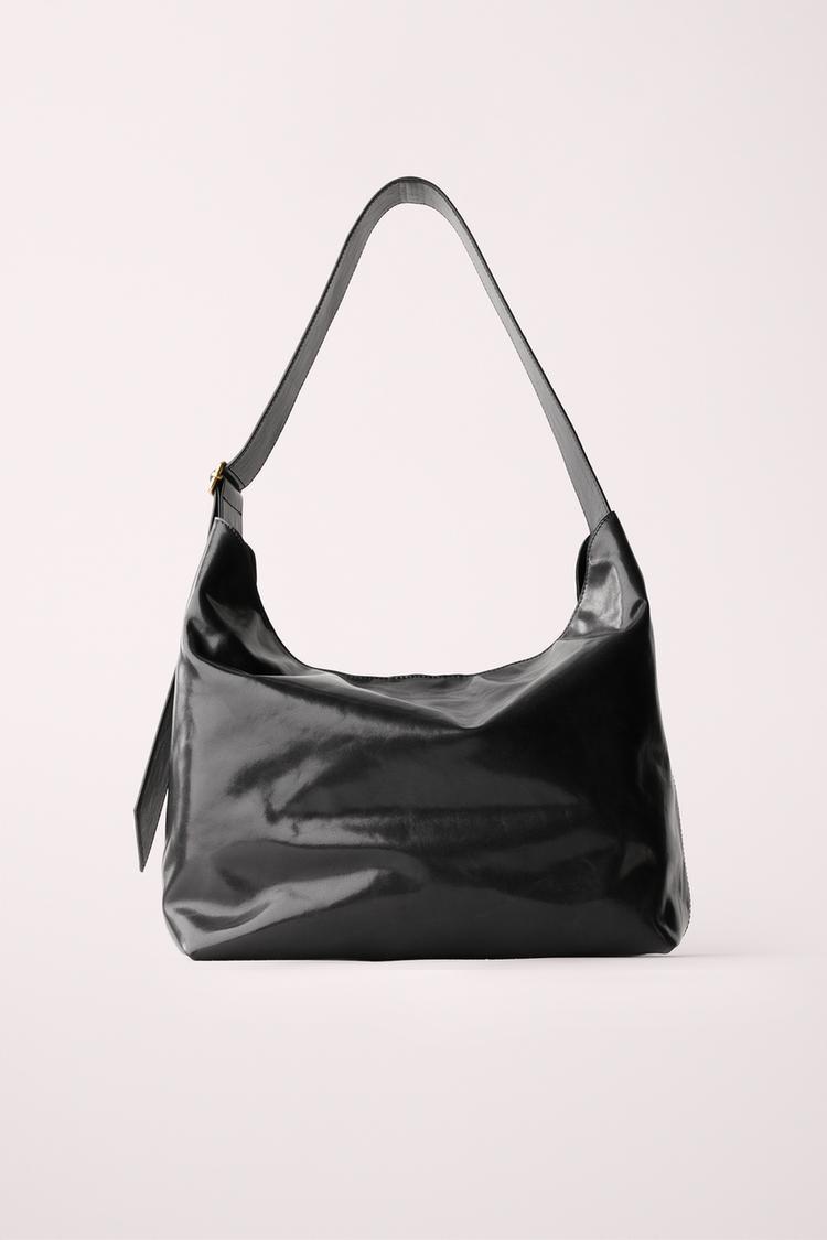 Bolso de hombro piel created by caramel london x zara
