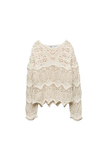 OPEN-KNIT SWEATER