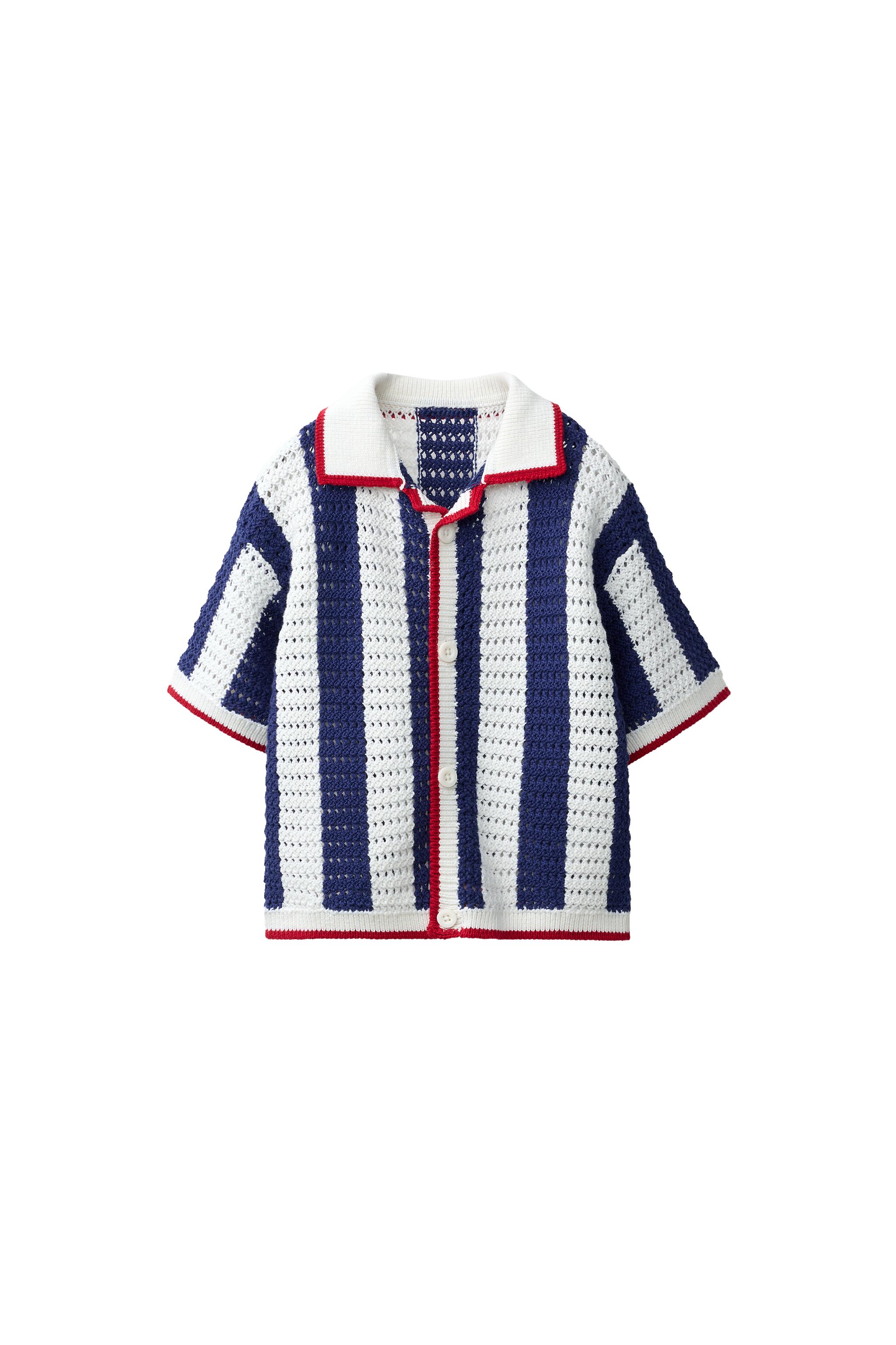 ストライプ - ストライプ柄ニットポロシャツ ストライプ柄ミックスニットポロシャツ　新品 ZARA | 日本 / Japan ZARA トップス
