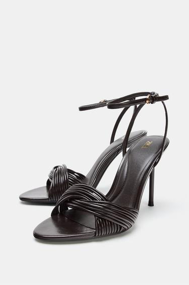 STRAPPY HEEL SANDALS - Brown by Zara - Image 2