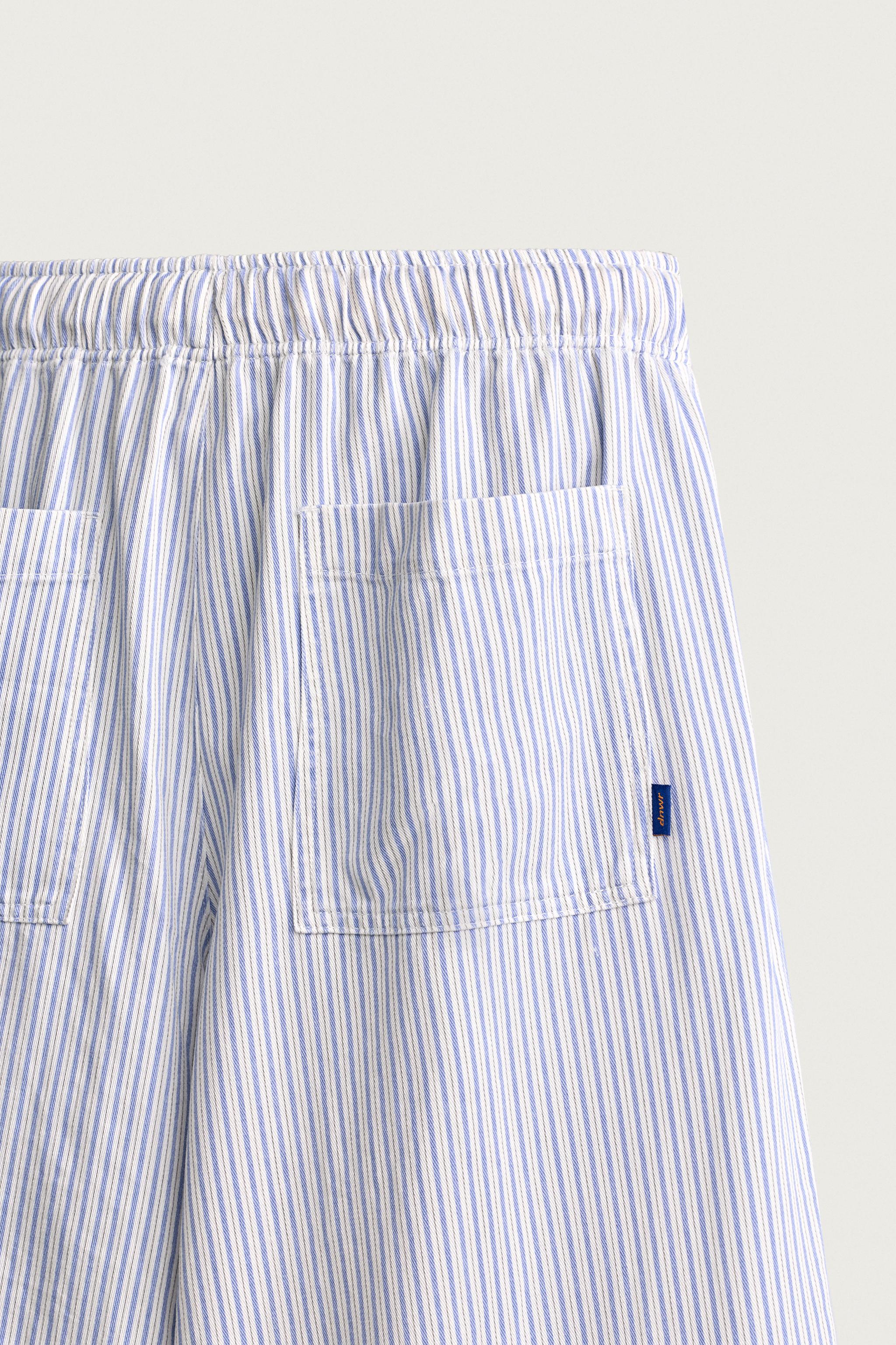 Мужские брюки Zara STRIPED WIDE FIT PANTS — фото 12