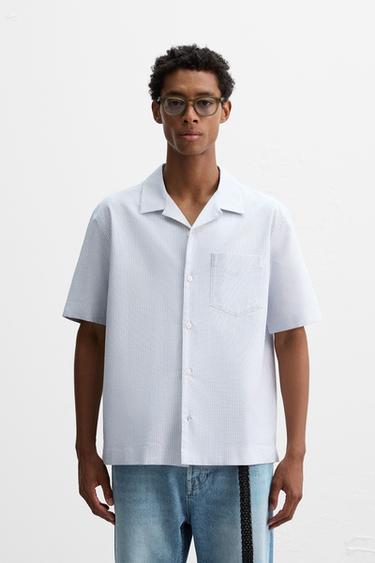 Zara STRIPED OXFORD SHIRT - Striped