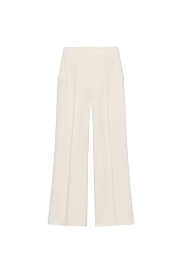 HIGH-WAIST SEAMED TROUSERS