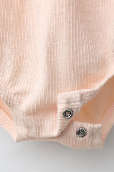 EMBROIDERED SUN RUFFLE BODYSUIT - Tangerine by Zara - Image 2