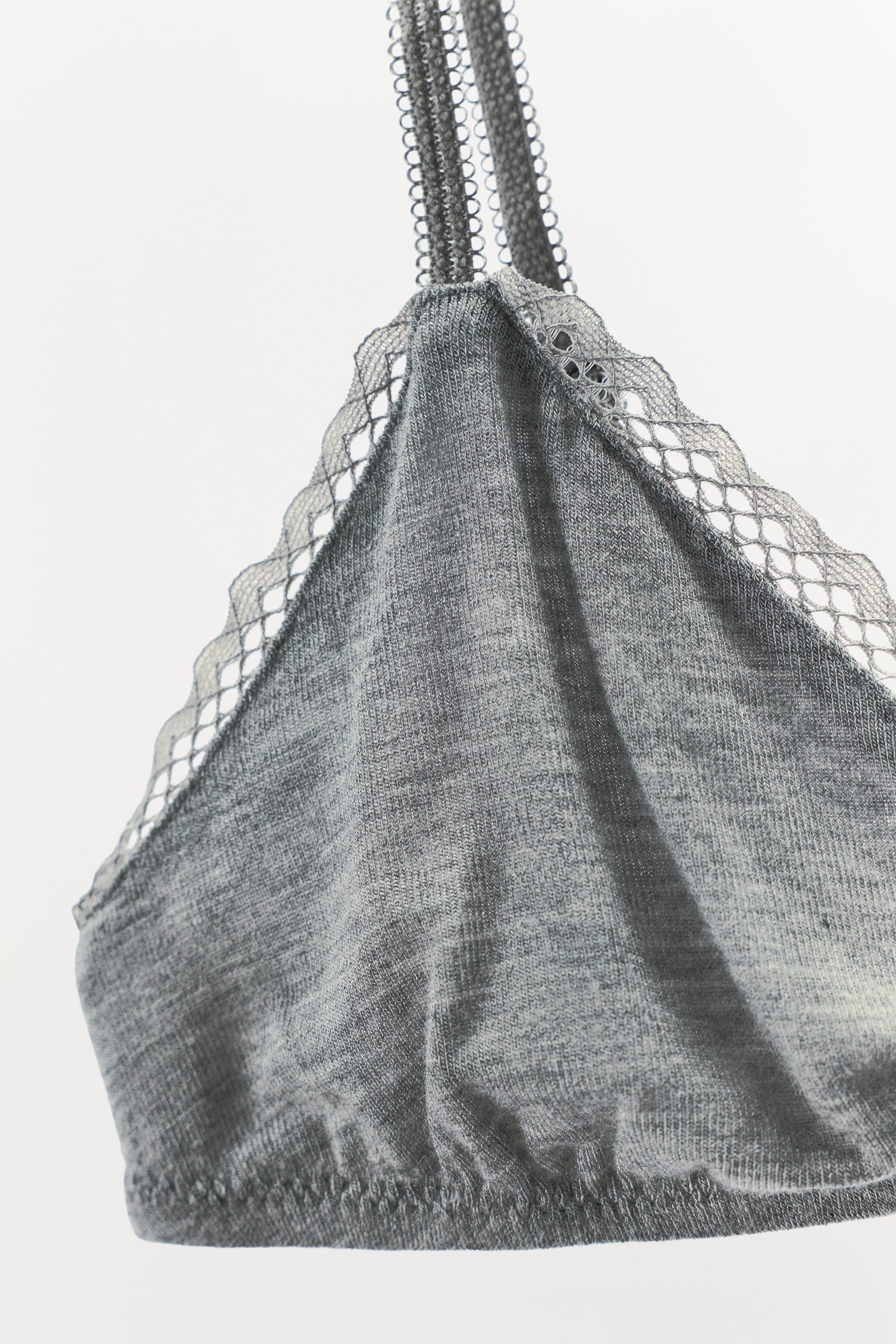 BRALETTE TRIANGULAIRE POINTELLE FLEUR