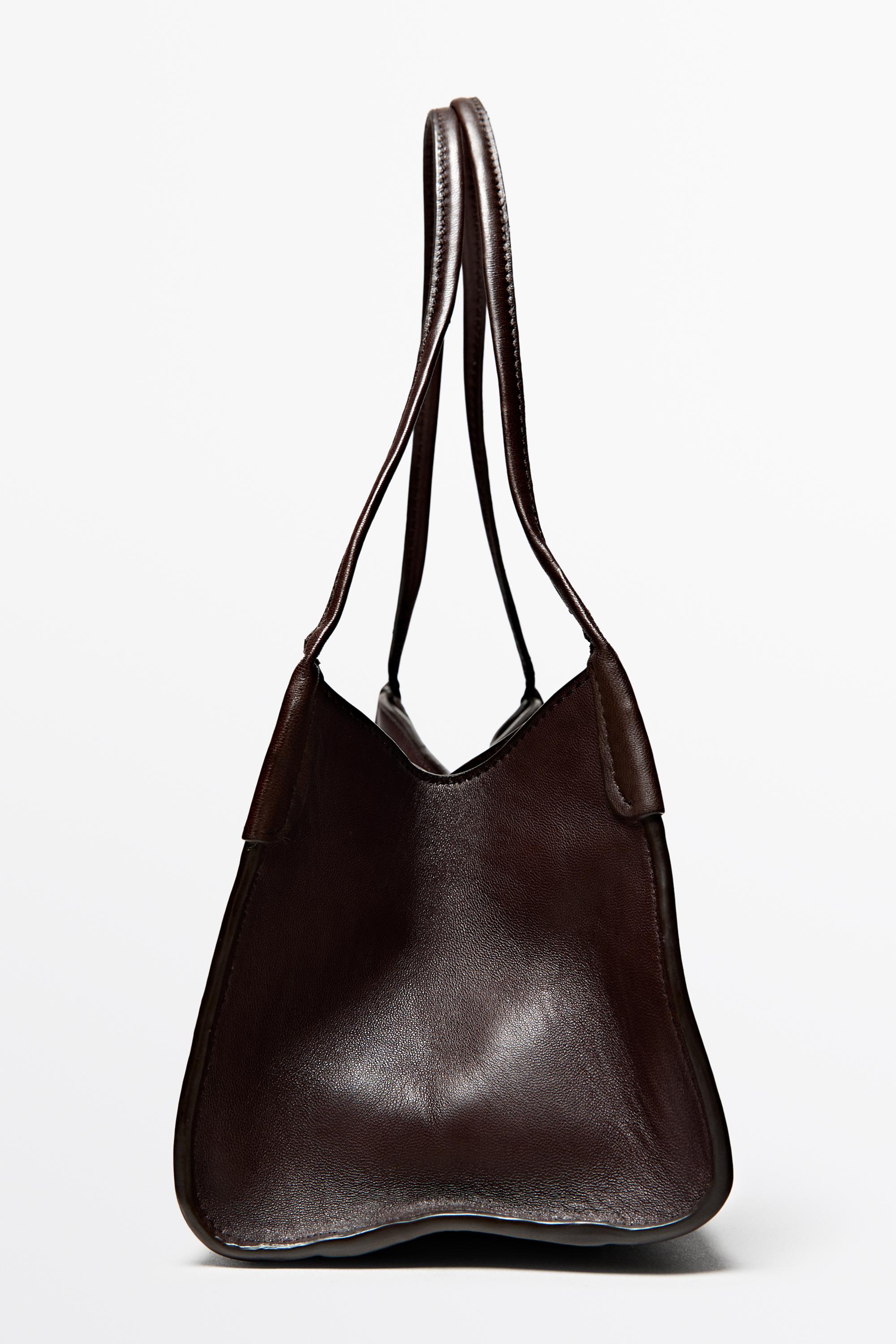 Sac cartable en cuir nappa