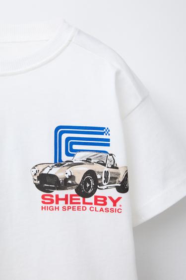 T-SHIRT IMPRIMÉ CARROLL SHELBY ® RACING TEAM - Blanc de Zara - Image 2