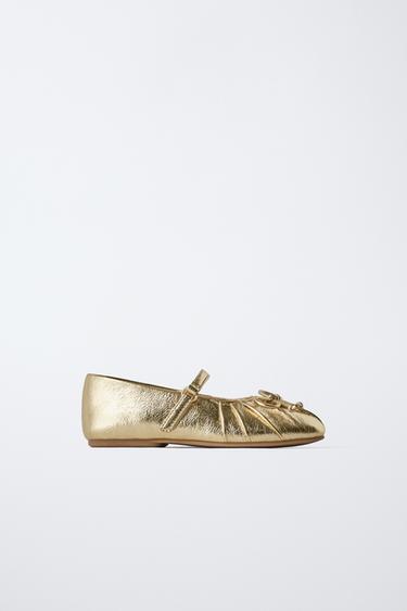BAILARINA METALIZADA - Oro de Zara