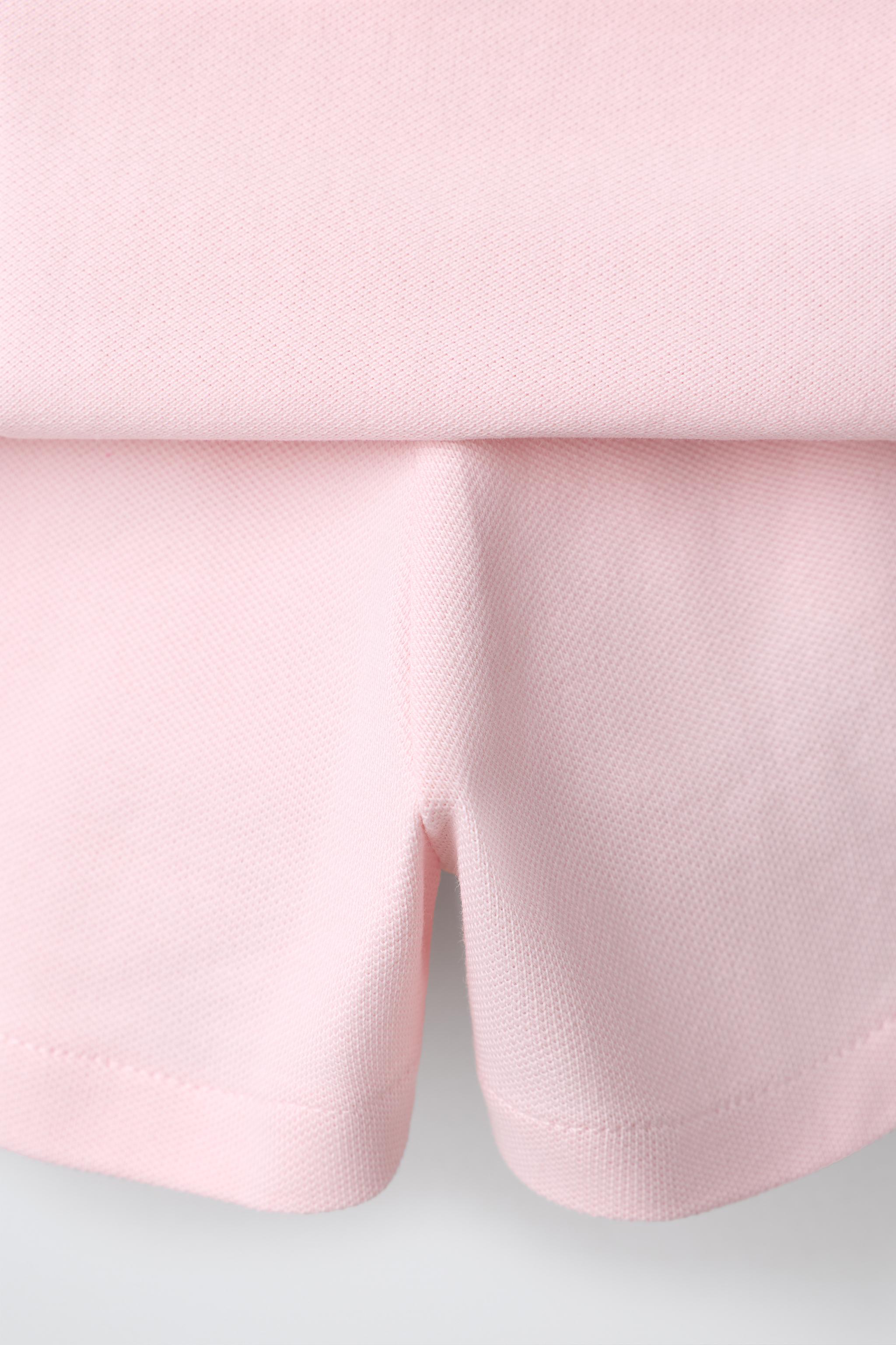 Детские юбки Zara BOX PLEAT PIQUÉ SKORT — фото 4