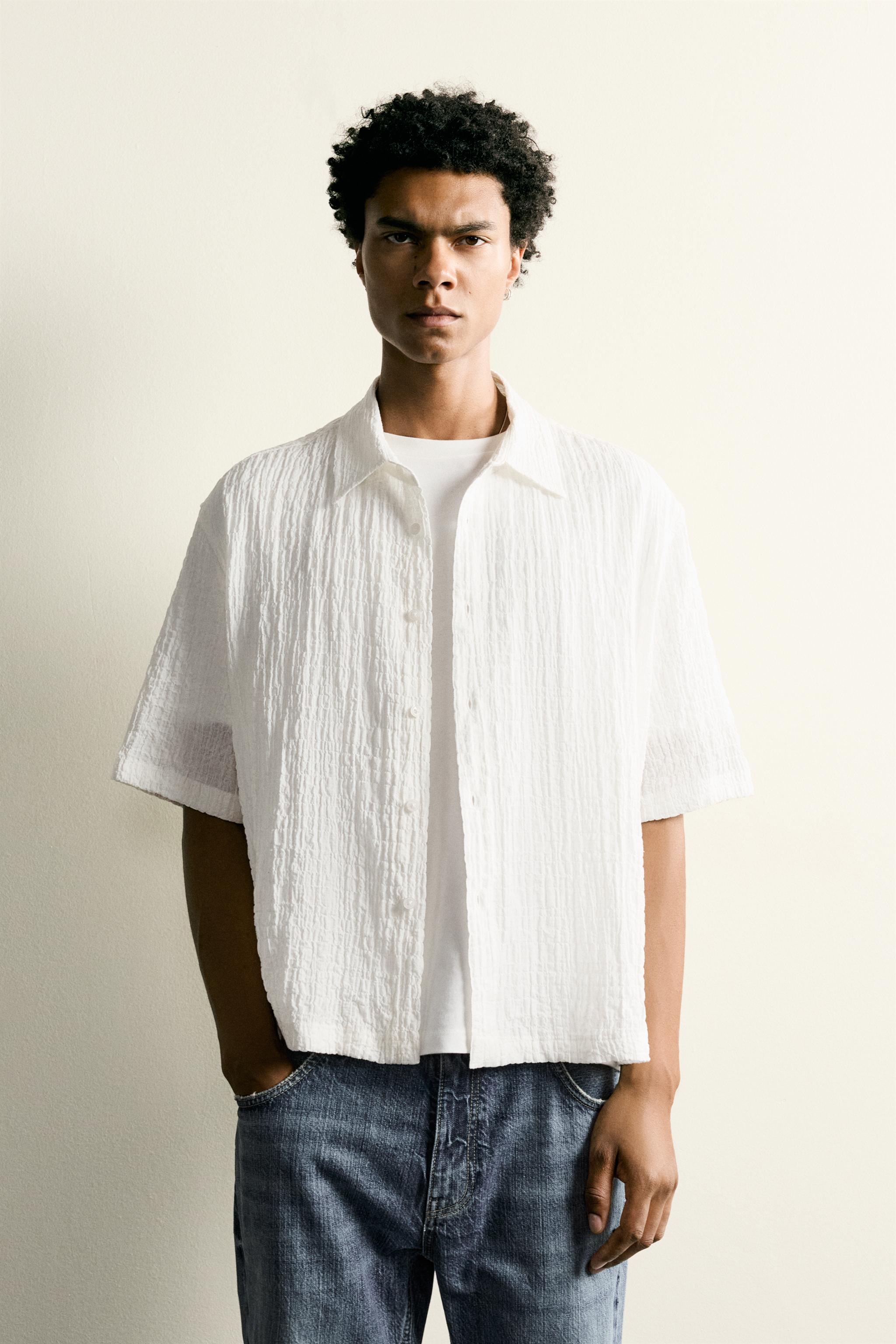 TEXTURED RELAXED FIT SHIRT