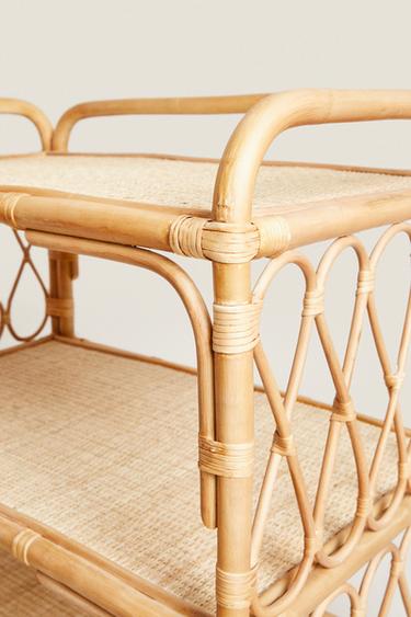 RATTAN BABY CHANGING TABLE - Light beige by Zara - Image 2