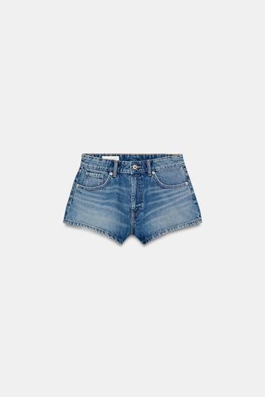 SHORTS MINI DENIM TRF TIRO MEDIO - Azul de Zara