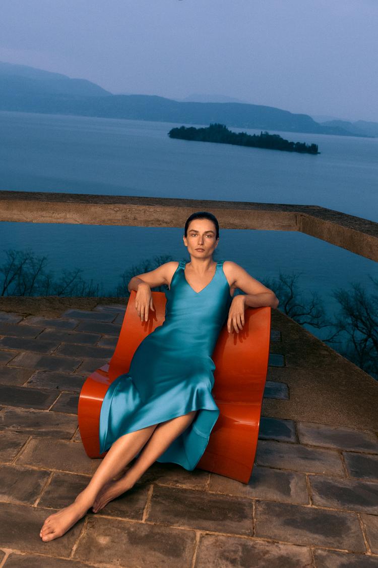 Robe Longue Robe Satin Bleu Zara ROBE MI-LONGUE SATINÉE Turquoise