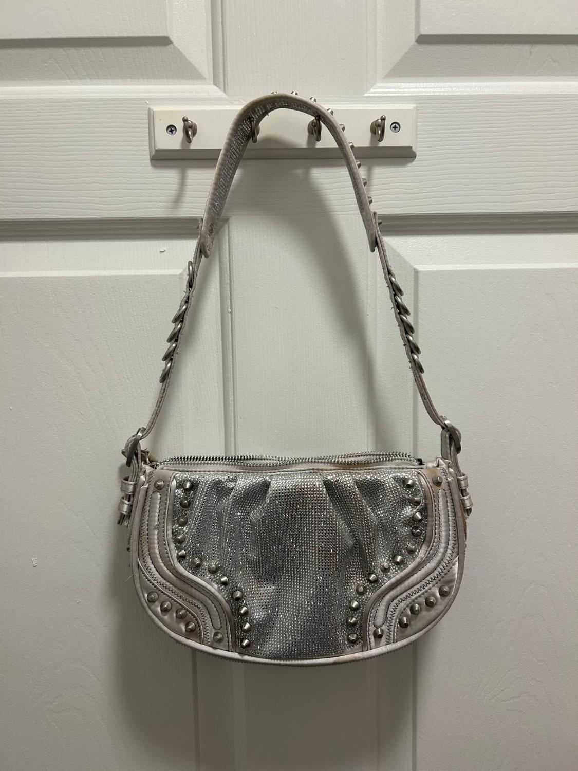 STUDDED RHINESTONE SHOULDER BAG - Image 2