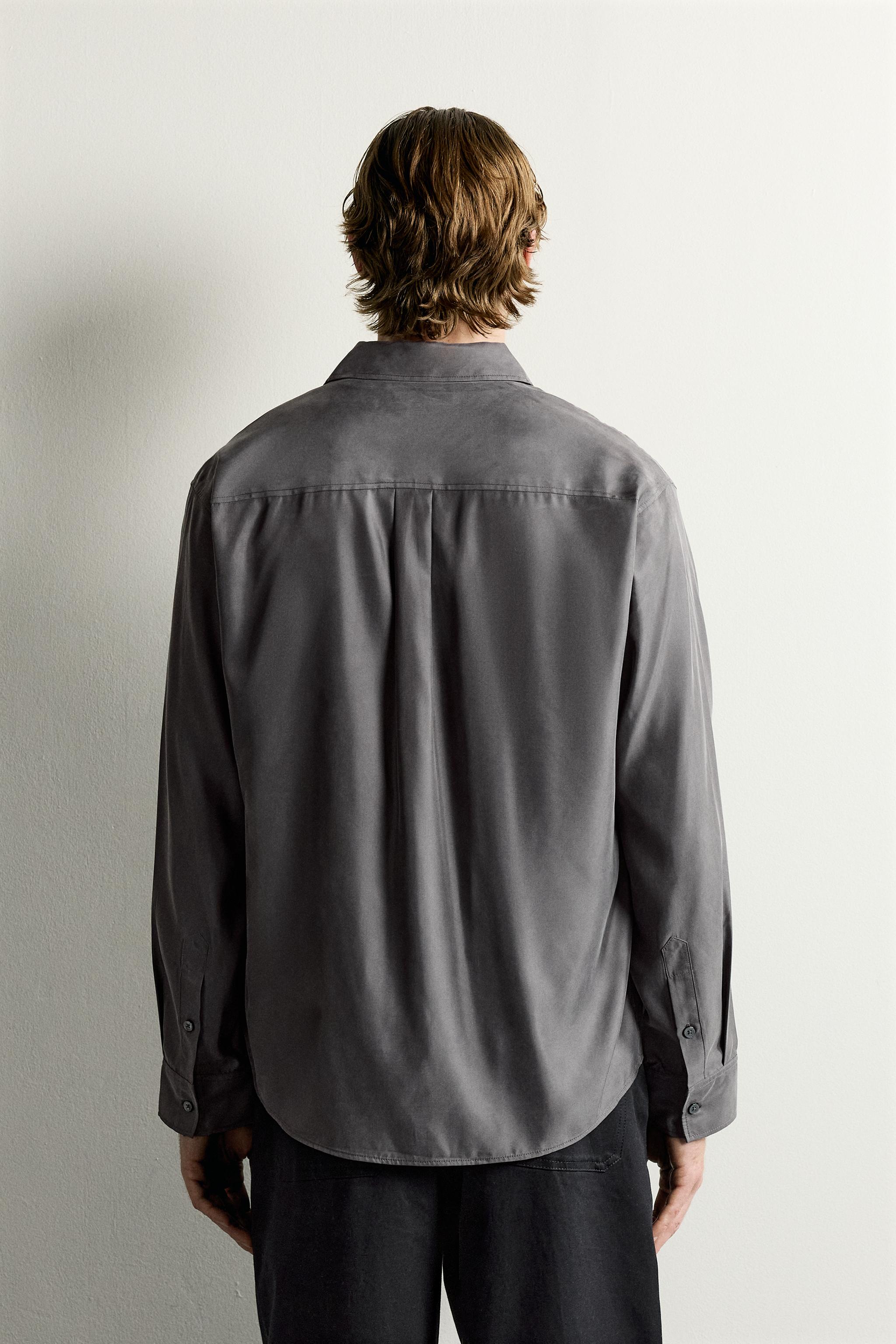 CUPRO BLEND FLUID SHIRT