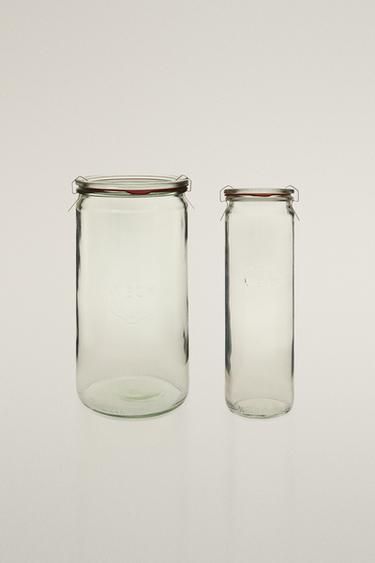 AIRTIGHT GLASS JAR - Transparent by Zara