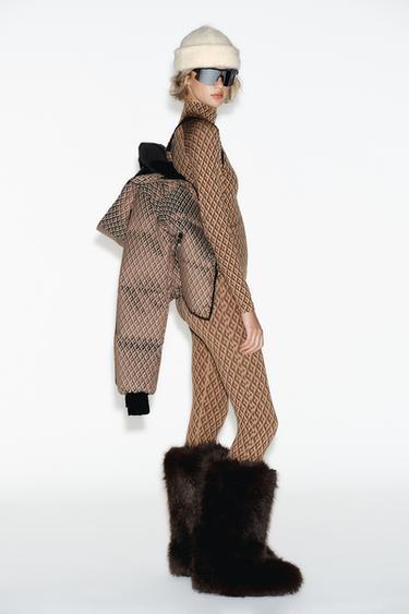 T-SHIRT THERMIQUE JACQUARD SEAMLESS THERMOLITE® CORE SKI COLLECTION - Marron clair de Zara - Image 3