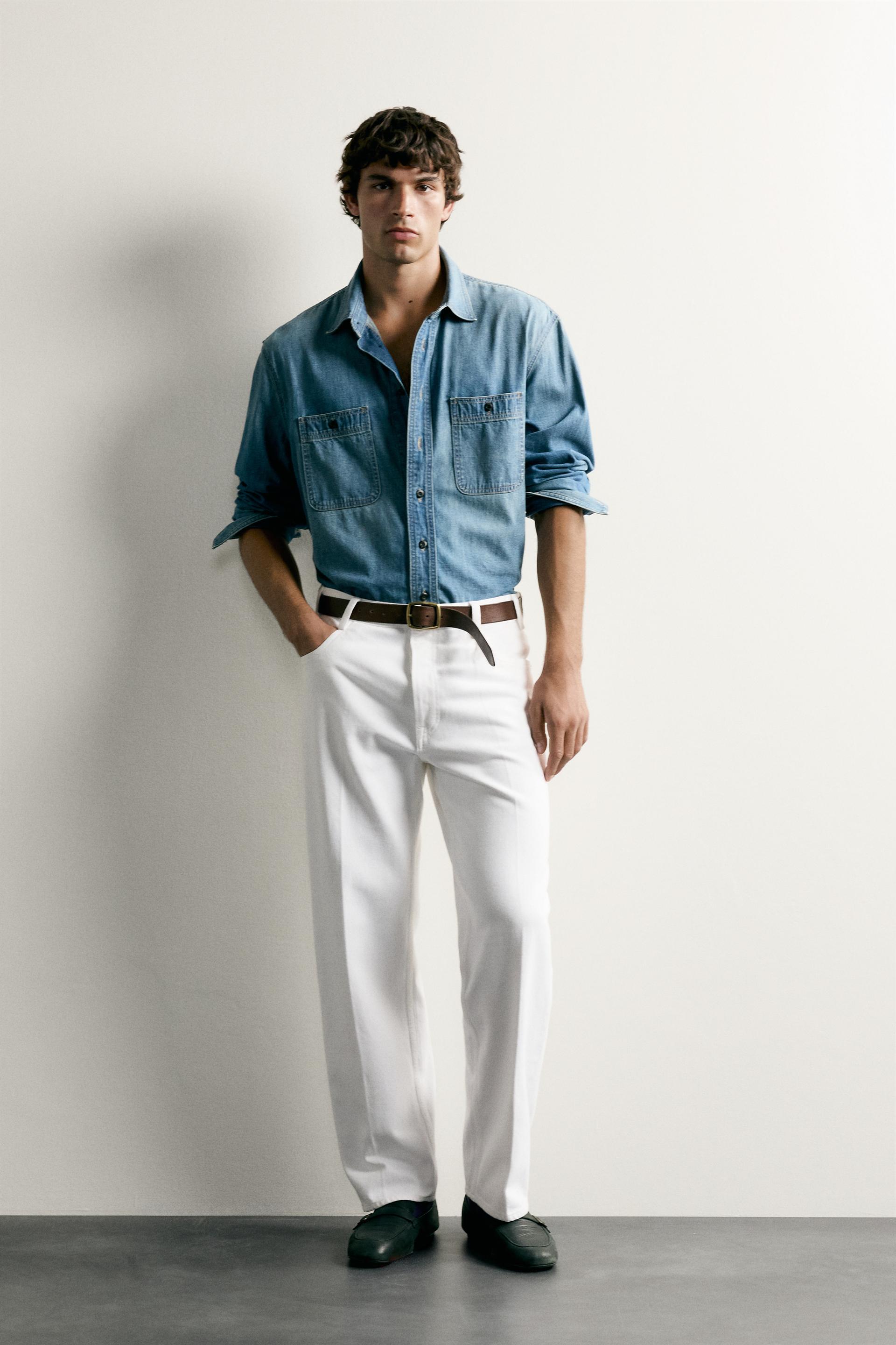 Relaxed Fit Pressed Jeans