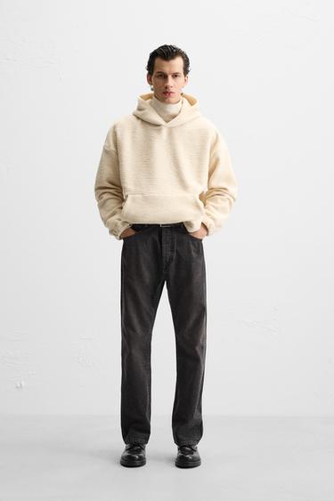 BRUSHED HOODIE - Ecru by Zara - Image 0