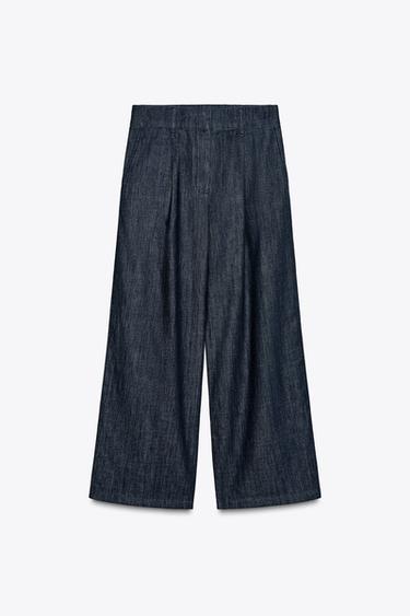 ZW COLLECTION DENIM JOGGERS - Blue by Zara - Image 4