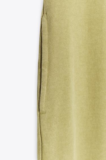 COMBINAISON INTERLOCK LAVÉ - Vert olive de Zara - Image 7