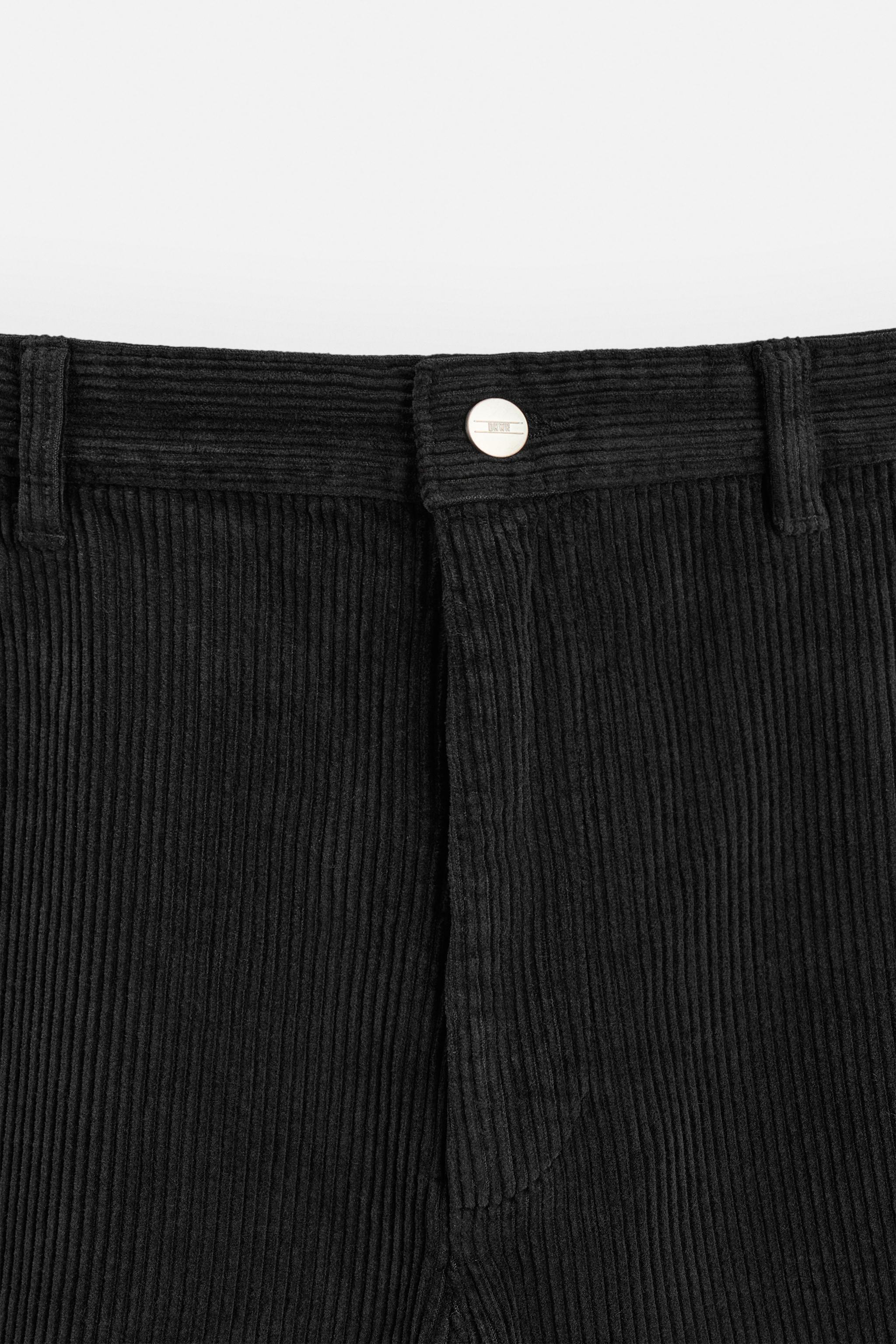 TAPERED CORDUROY PANTS - Black | ZARA United States