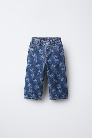 JEAN JUPE-CULOTTE IMPRIMÉ MINNIE MOUSE © DISNEY - Bleu moyen de Zara - Image 0