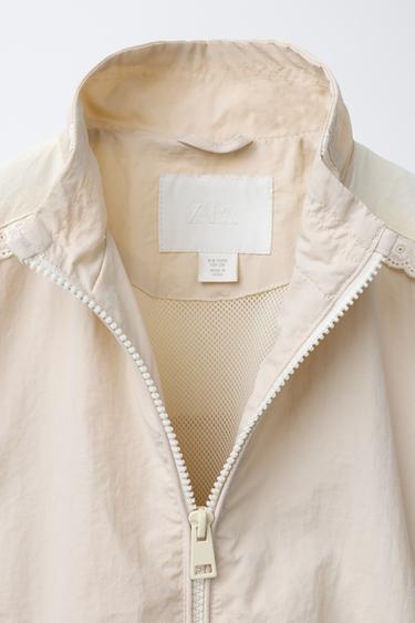 ULTRA-LIGHTWEIGHT LACE JACKET - Light beige by Zara - Image 4