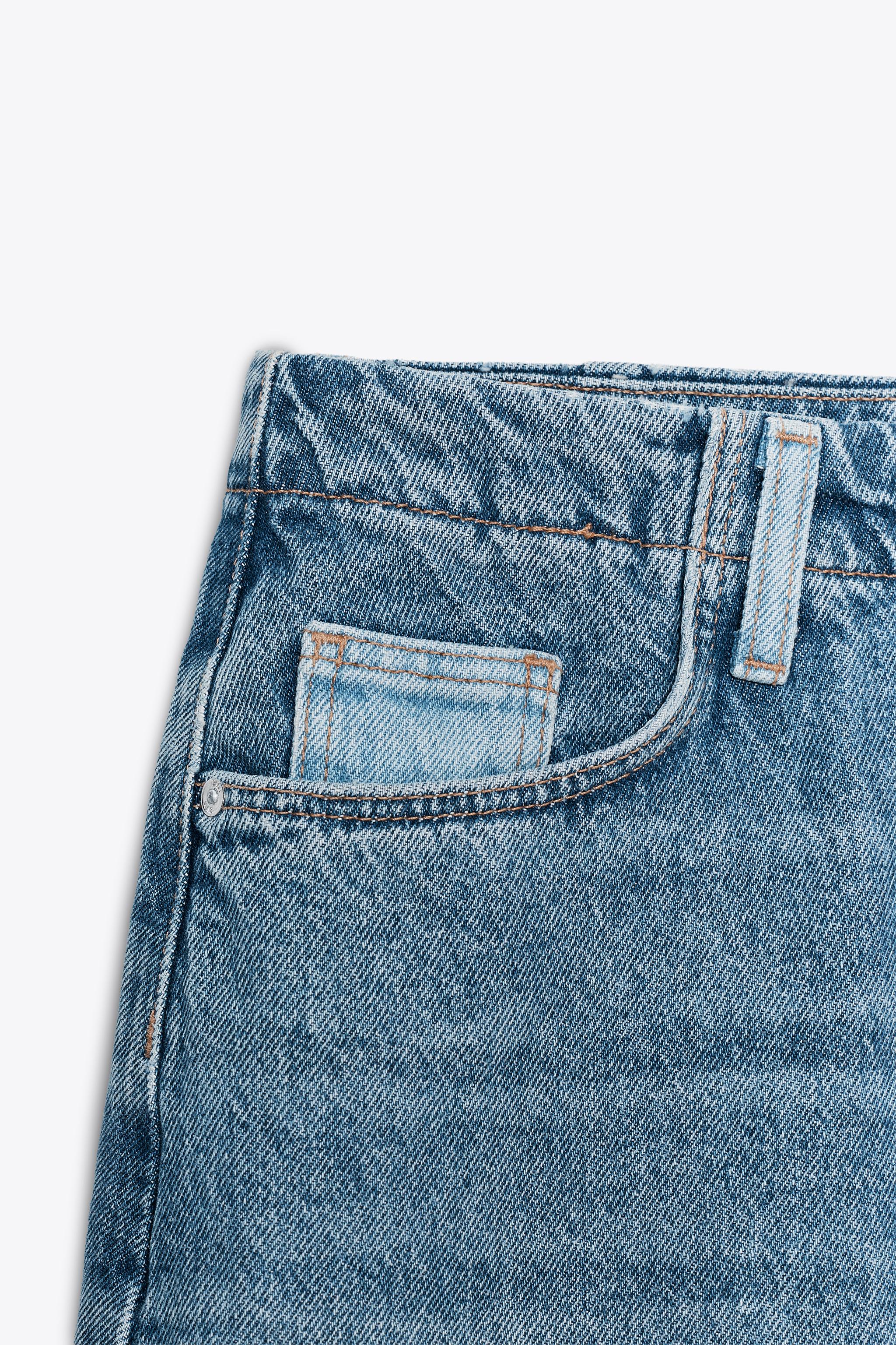 JUPE MIDI EN JEAN COMBINÉ Z1975