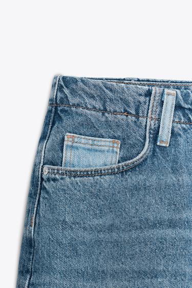 Z1975 COMBINED DENIM MIDI SKIRT - Mid-blue by Zara - Image 9