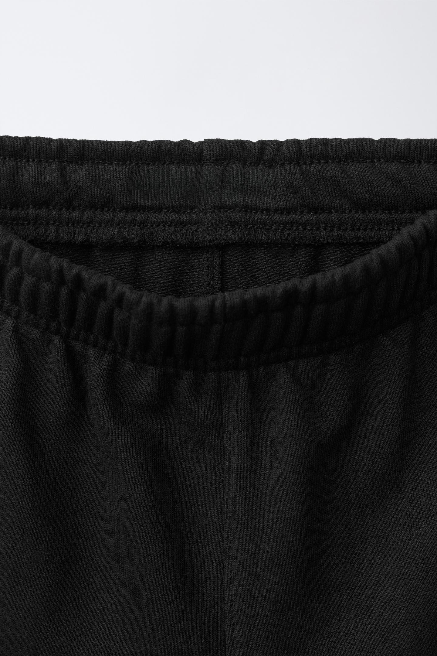 Детский комплект Zara Hoodie and Side-Stripe Pants Set, цвет: Чёрный — фото 7