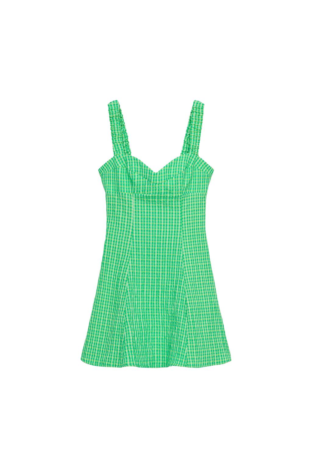 GINGHAM MINI DRESS - image 3