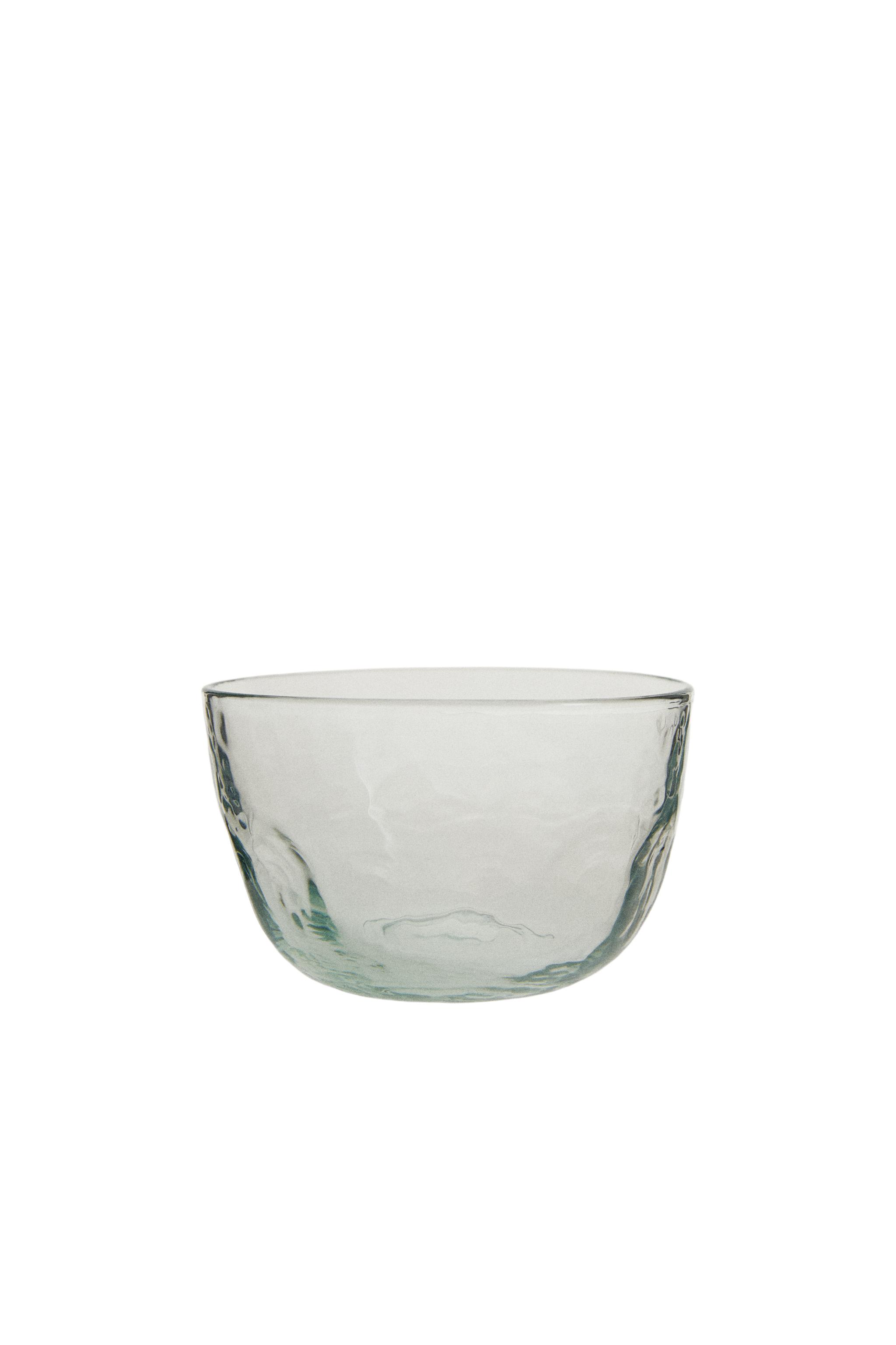 HAMMERED GLASS BOWL - Transparent | ZARA United States