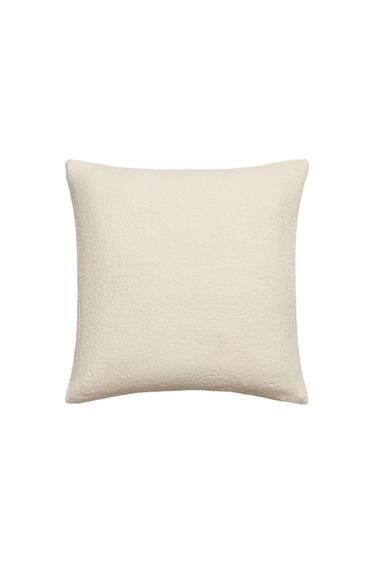 TEXTURED CUSHION COVER - Ecru Zara