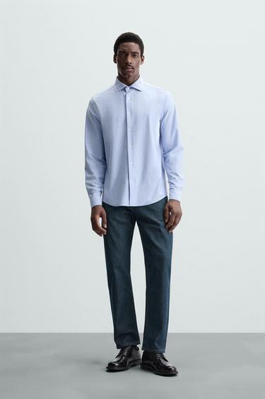 Zara REGULAR FIT SHIRT - striped