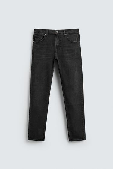 BASIC SLIM FIT JEANS - Charcoal by Zara