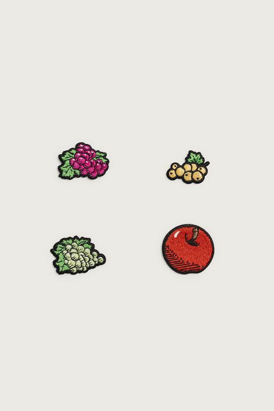 PACK 4 PARCHES BORDADOS FRUIT OF THE LOOM™ - varios de Zara - Imagen 0