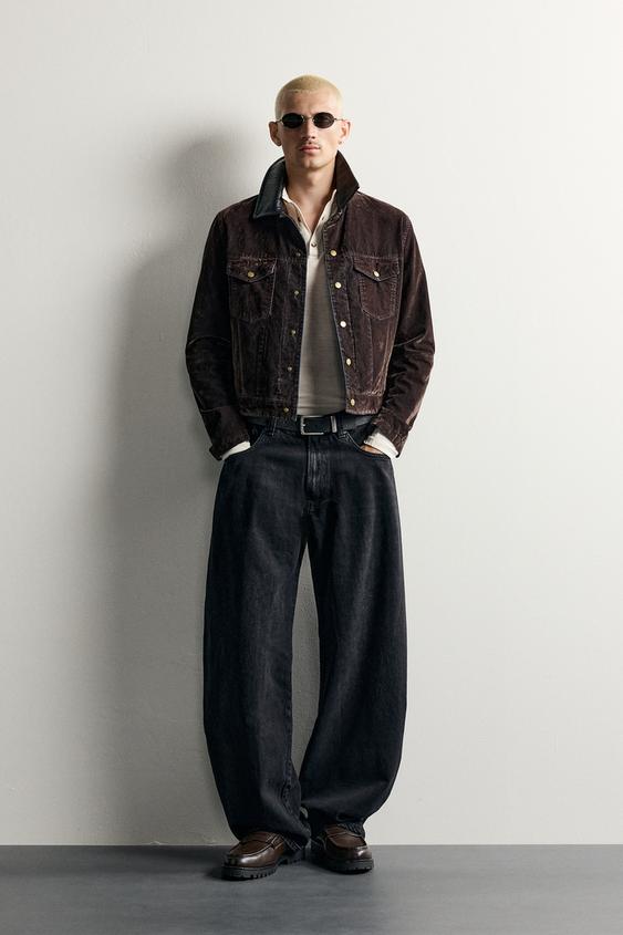 JEANS BALLOON FIT - Negro de Zara - Imagen 0
