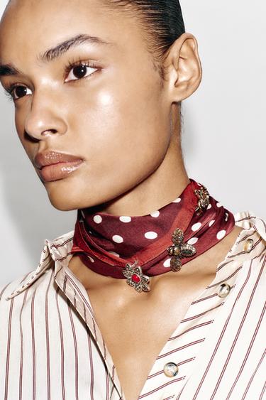 PACK 3 BROCHES FLOR INSECTOS BRILLOS - Oro / Plata de Zara