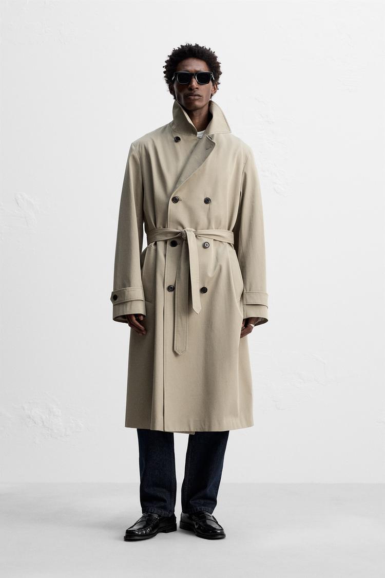MANTECO 撥水 ロングトレンチコート - モールグレー | ZARA Japan / 日本