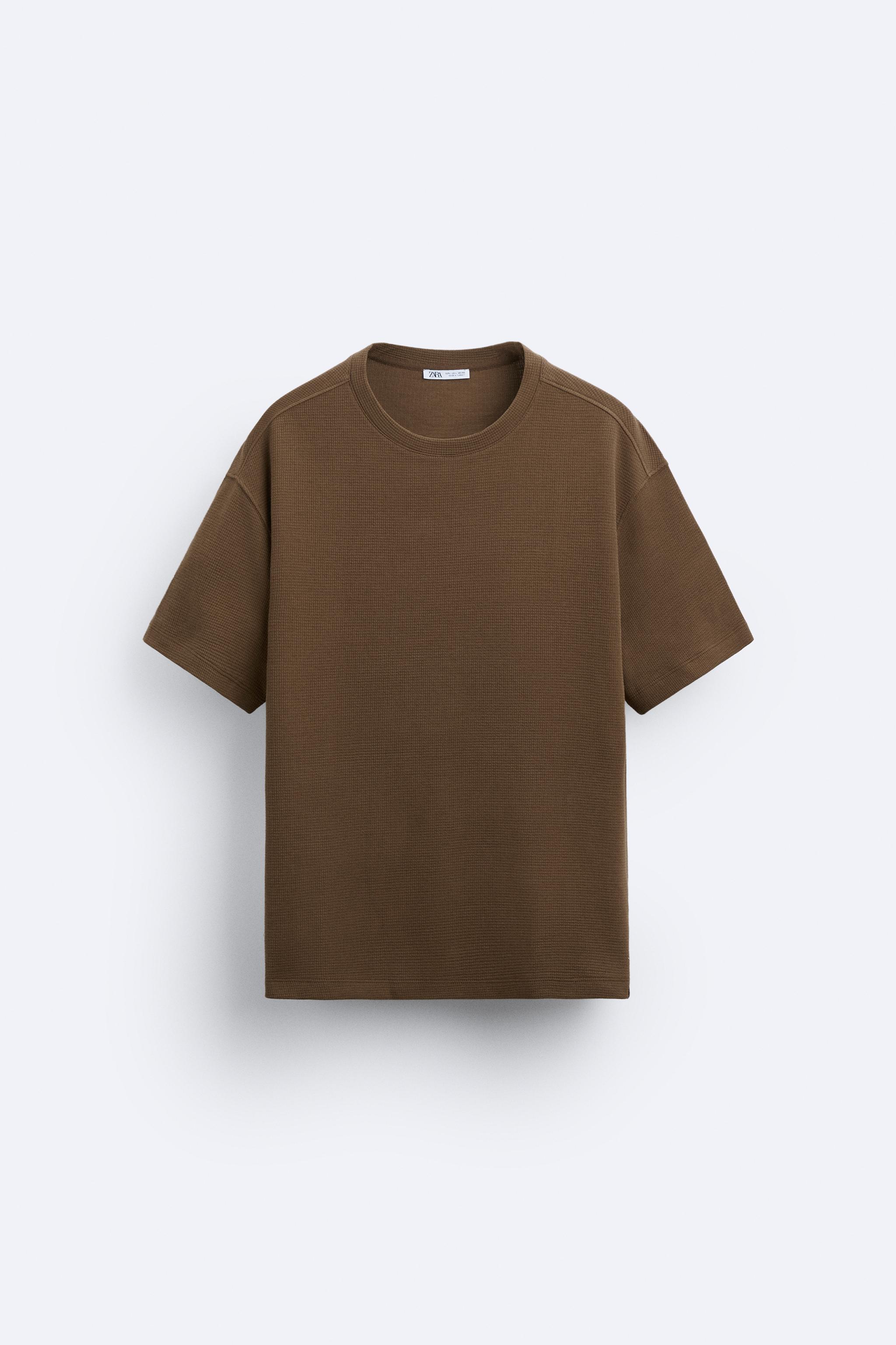 テクスチャー Ｔシャツ - ストーン | ZARA Japan / 日本