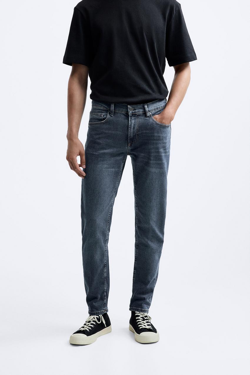 Zara Split Slim Blue Jeans - Gem