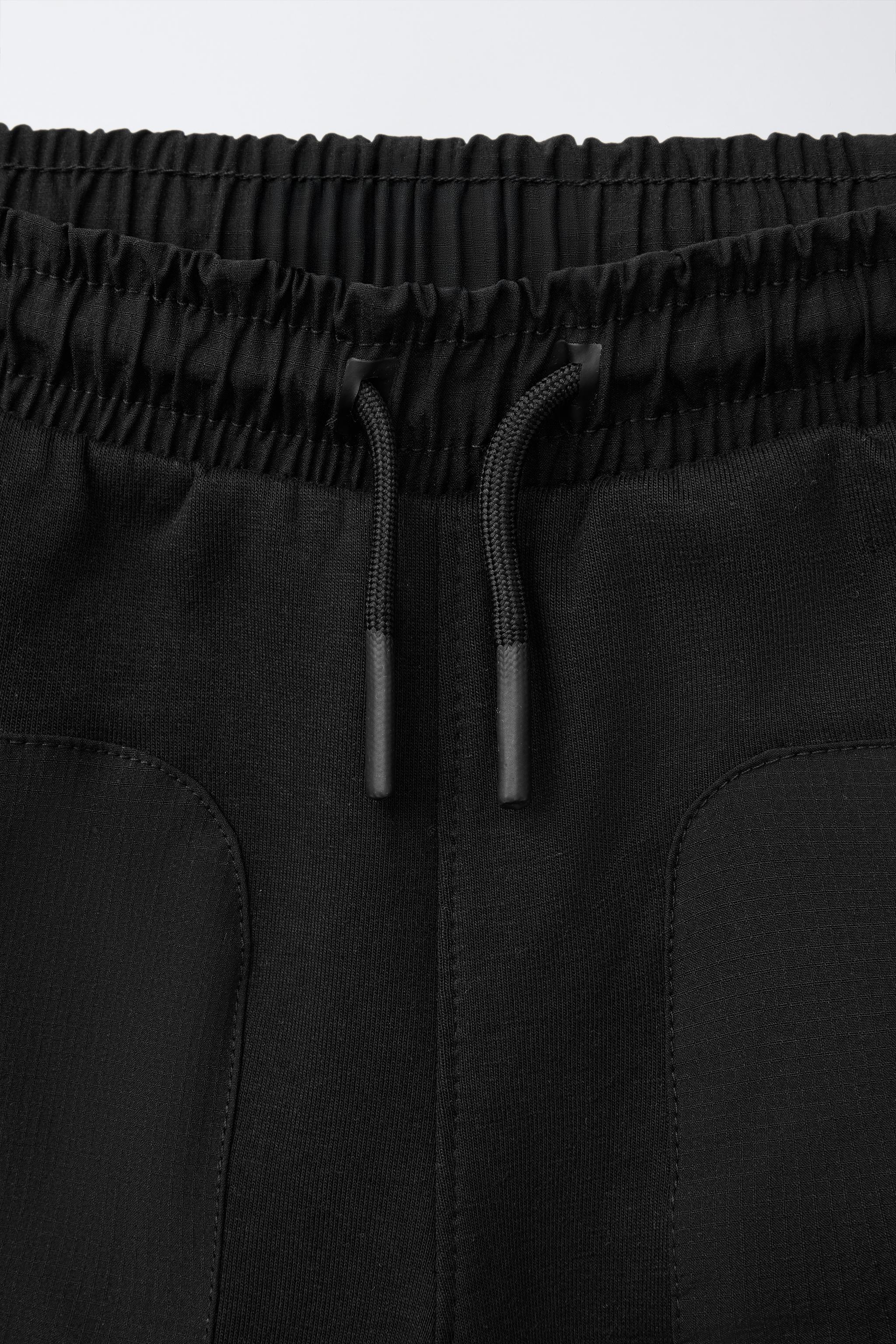 ATHLETIC COLORBLOCK SHORTS - Black | ZARA United States