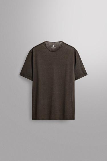 Zara LIGHTWEIGHT RUNNING SHIRT - Mid-green